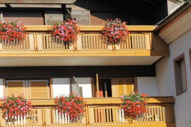 South Tyrol İtalya VIPITENO town tipik mimarisi