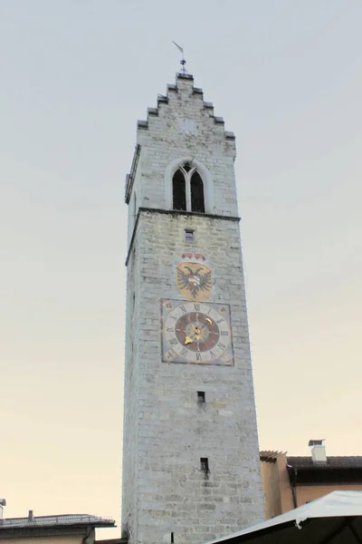 Stock image  tower with clock in Sterzing in northern Italy