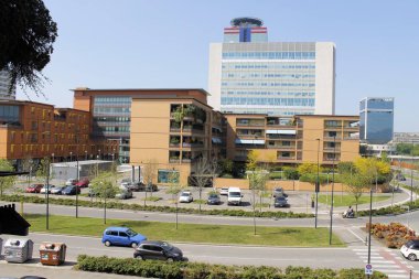 Kuzey İtalya 'daki Brescia' da modern mimari