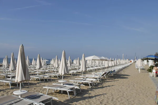 Єзоло пляжу на узбережжі Адріатичного моря в Італії — стокове фото