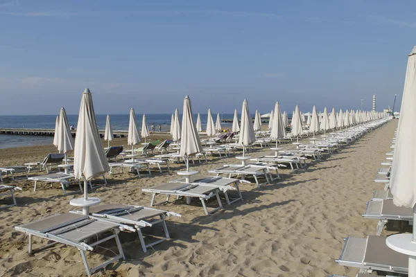 Jesolo strandjától az Adriai-tenger, Olaszország — Stock Fotó