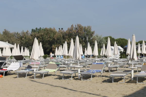 Єзоло пляжу на узбережжі Адріатичного моря в Італії — стокове фото