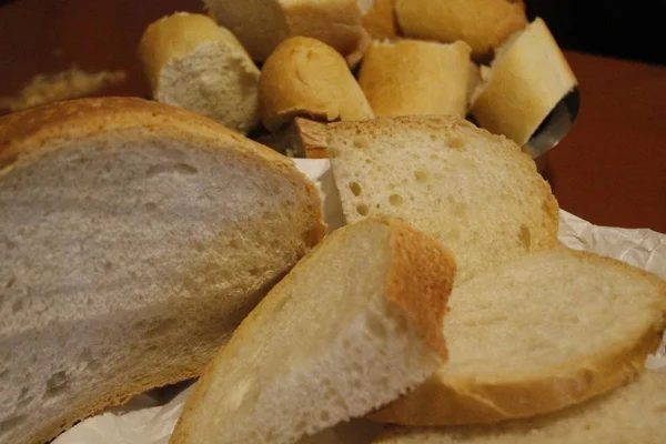 Primo piano di pane fresco — Foto Stock