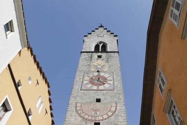 Typická Architektura Vipiteno Jižním Tyrolsku Itálii — Stock fotografie