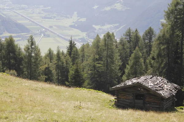 Typische Berghutten Alpen Italië — Stockfoto