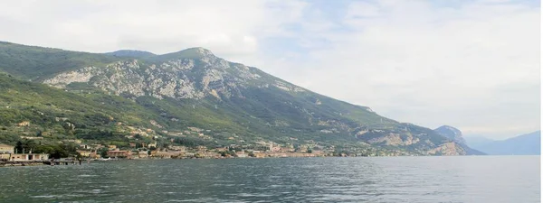 Pohled Jezero Garda Severní Itálii — Stock fotografie