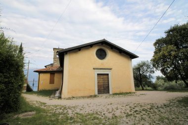 Antik tapınak Katolik kilise bina Toscolano, Brescia, İtalya