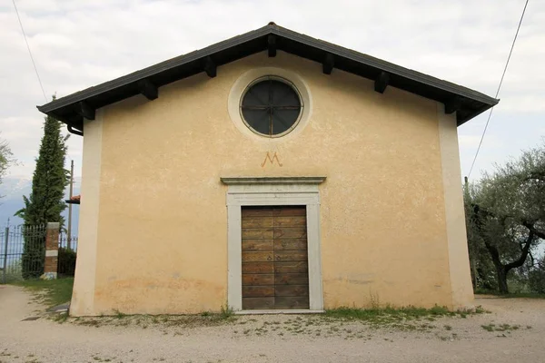 Sanctuar Antic Clădire Bisericească Catolică Toscolano Brescia Italia — Fotografie, imagine de stoc