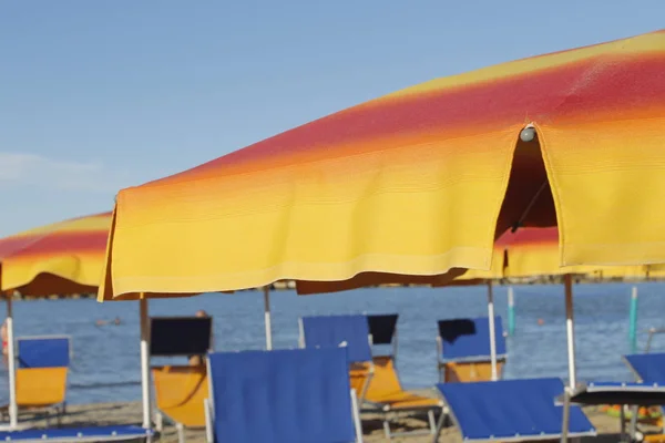 Spiaggia Sul Mare Adriatico Italia — Foto Stock