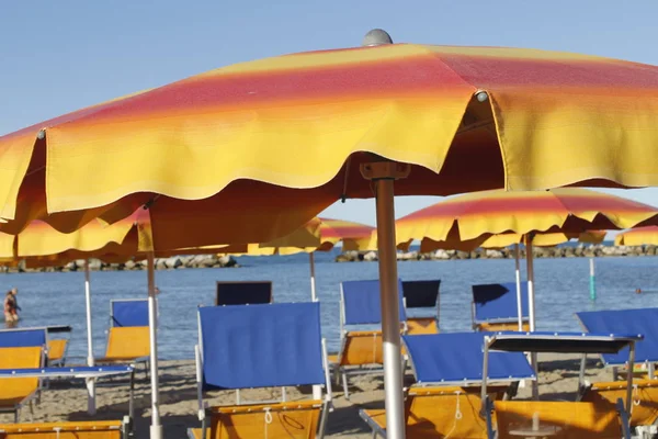 Strand Aan Adriatische Zee Italië — Stockfoto