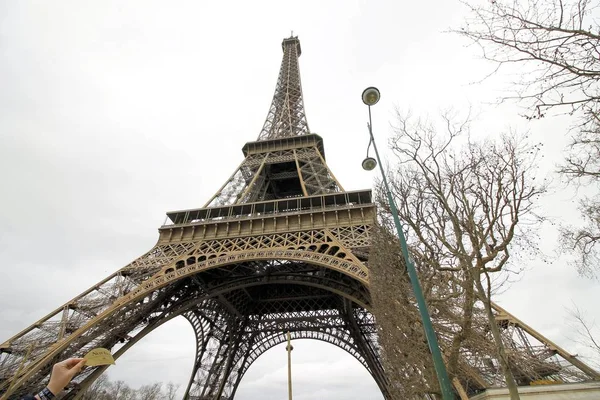 Eiffel Torony Párizsban Franciaországban — Stock Fotó