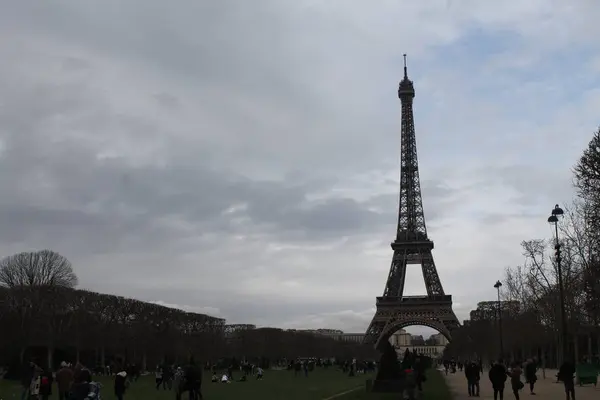 Эйфелева Башня Париже Франции — стоковое фото
