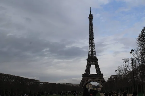 Πύργος Του Άιφελ Στο Παρίσι Στη Γαλλία — Φωτογραφία Αρχείου