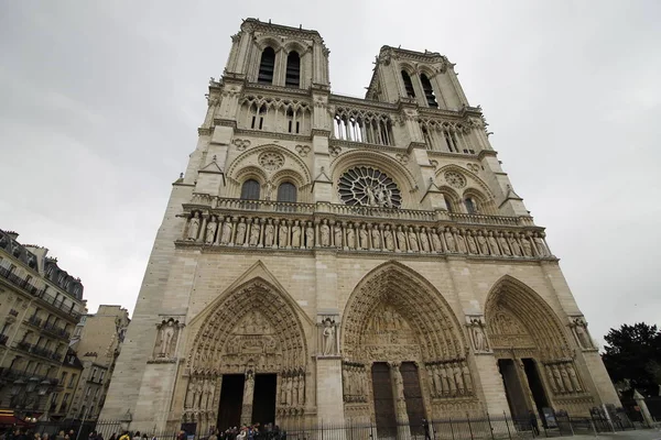 Katedrális Notre Dame Párizs Franciaország Notre Dame Pari Egy Középkori — Stock Fotó