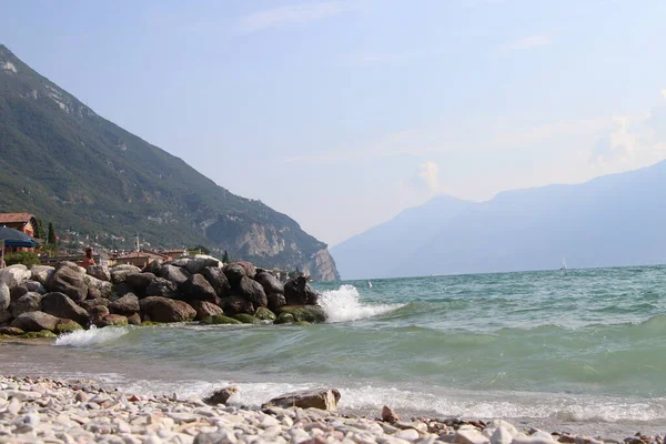Paisagem Lago Garda Norte Itália — Fotografia de Stock