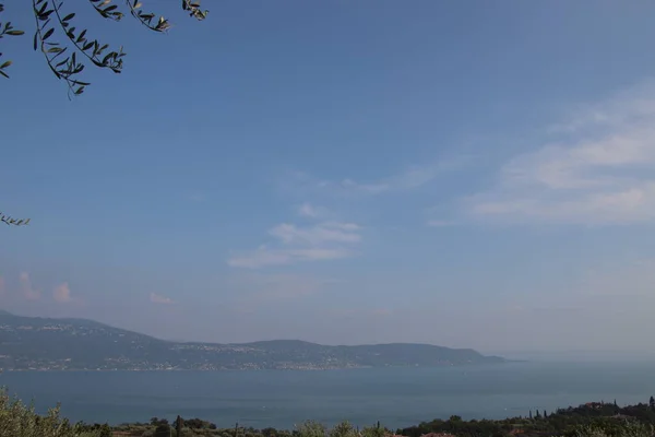 Paisaje Del Lago Garda Norte Italia — Foto de Stock