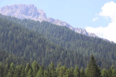 Yazın ünlü Dolomites dağlarının manzarası, Brenta Grubu 'nun Dolomitleri, İtalya