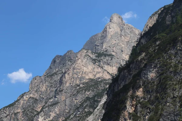 Pohled Slavné Horské Vrcholy Dolomit Létě Dolomity Skupiny Brenta Itálie — Stock fotografie