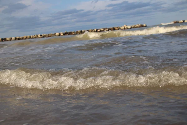 Primer Plano Del Mar Adriático Italia — Foto de Stock