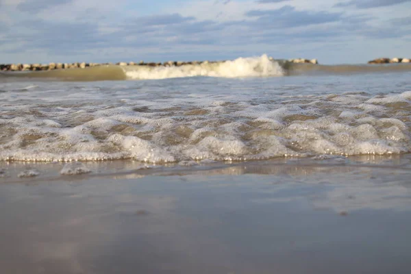 Primer Plano Del Mar Adriático Italia — Foto de Stock