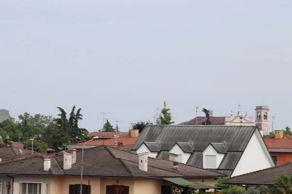 Tiled Roofs Small Italian Town Botticino Brescia Italy — Stock Photo, Image