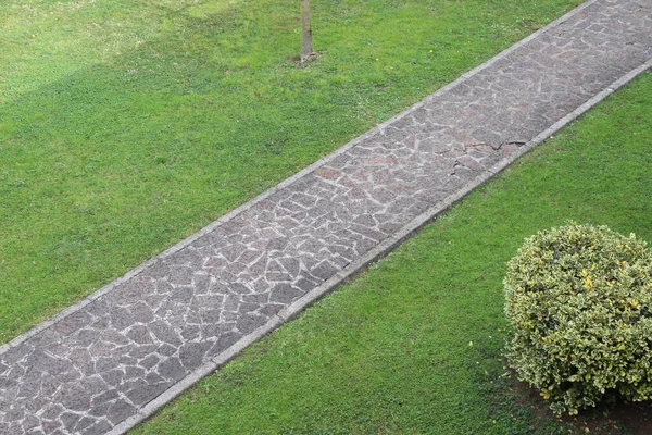 Weg Park Blick Von Oben Italien — Stockfoto