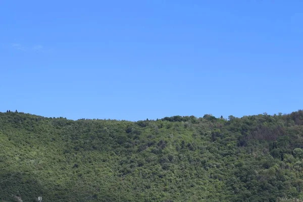 Montañas Verdes Con Cielo Azul — Foto de Stock