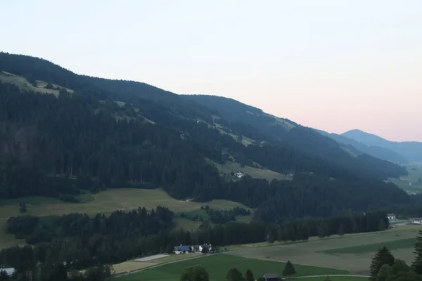 Widok Dolinę Południowym Tyrolu Trentino Alto Adige Włochy — Zdjęcie stockowe