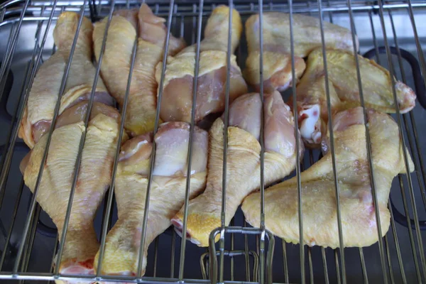 Parrilla Mixta Con Pollo Cocinado Barbacoa —  Fotos de Stock