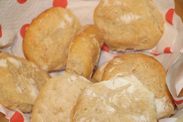 Preparação Massa Para Assar Pão Farinha — Fotografia de Stock