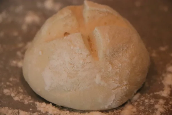 Preparation Dough Baking Bread Flour — Stock Photo, Image