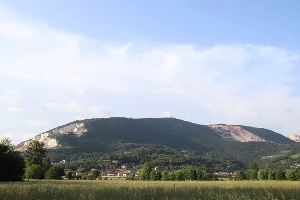 Krajina Loukami Horami Severní Itálii — Stock fotografie