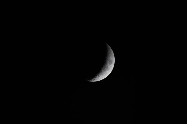 Bright Moon Earth satellite on the night sky