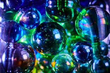 Yılbaşı, parlak Bokeh parlak cam bal soyut arkaplan