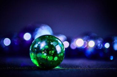 Yılbaşı, parlak Bokeh parlak cam bal soyut arkaplan