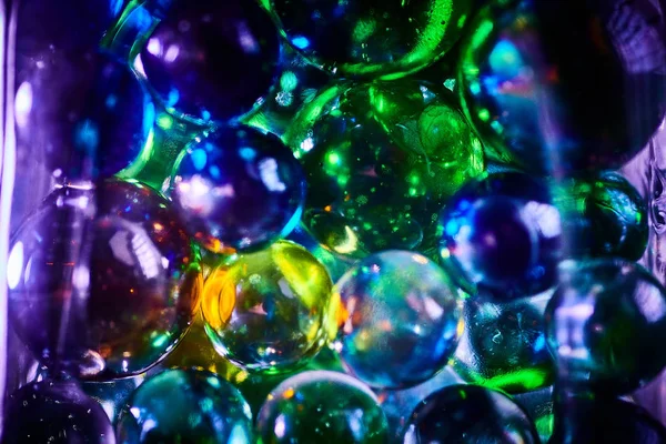 Natal Ano Novo bokeh brilhante fundo abstrato de vidro bal — Fotografia de Stock
