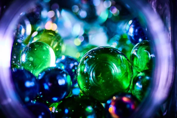 Natale nuovo anno luminoso bokeh sfondo astratto di vetro bal — Foto Stock