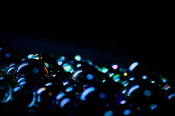 Natale nuovo anno luminoso bokeh sfondo astratto di vetro bal — Foto Stock