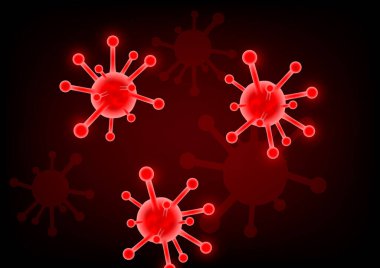 Dünya çapında Corona virüsü 2019 salgını, 3 boyutlu konsept taşıyıcı