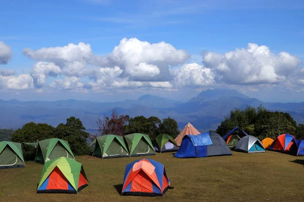 Áreas Para Turistas Montarem Uma Tenda — Fotografia de Stock