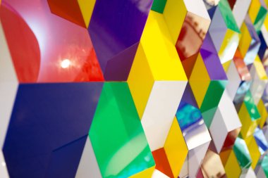 Geometrik duvarın deseni