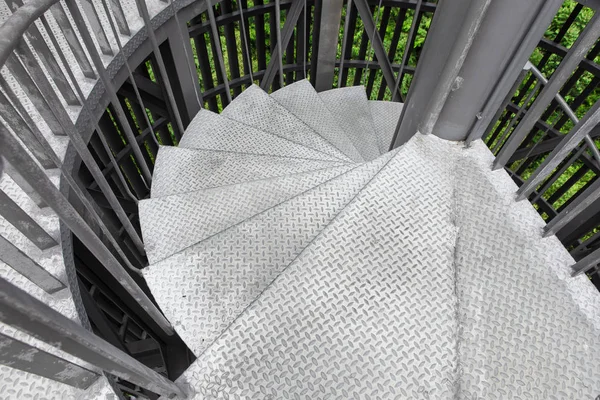 Steel spiral staircase — Stock Photo, Image