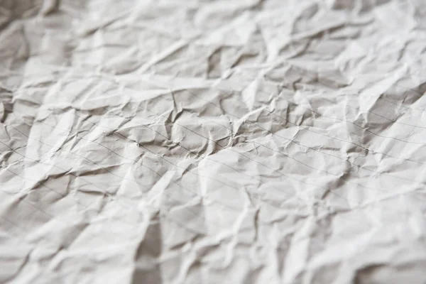 Selectieve Focus Van Patroon Gerimpeld Papier Lijnen Close Textuur Achtergrond — Stockfoto