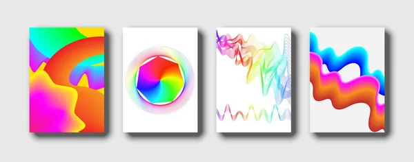 Minimal kapak tasarımı. Soyut arkaplan metin için hazır. Renkli yarım ton eğimleri. Tasarımın için güzel bir illüstrasyon. Eps10 vektörü.