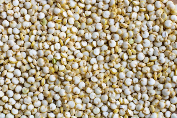 Sementes de quinoa não cozida, fonte de proteína para vegetarianos. Macro fundo — Fotografia de Stock