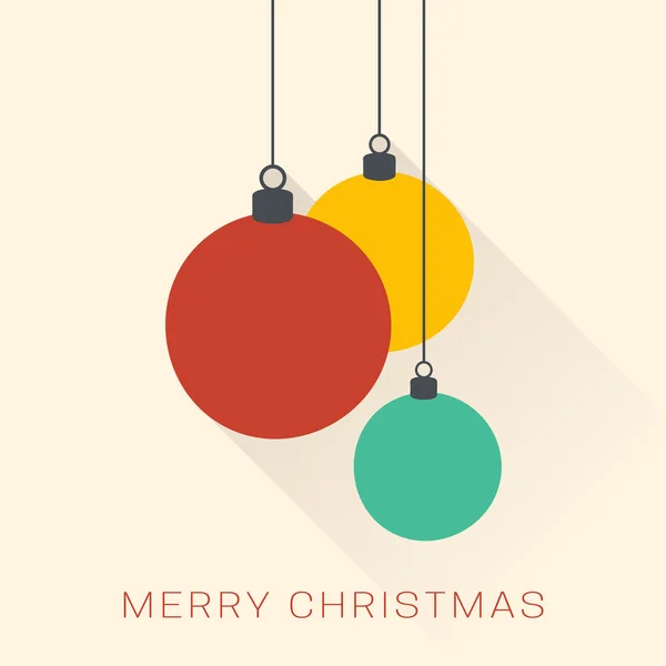 Minimalistische kerstballen — Stockvector