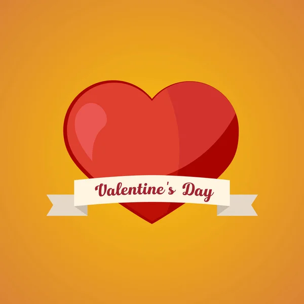 Valentine's Day card. — Stock Vector