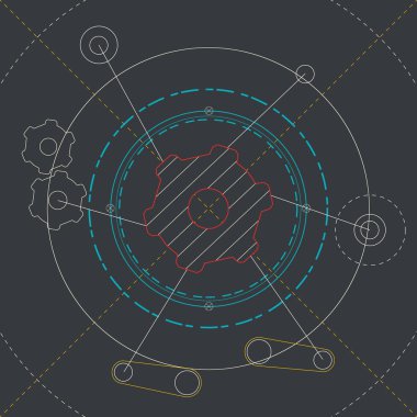 Vektör mühendislik arka plan.