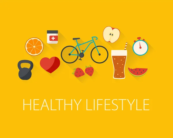 Sağlıklı yaşam tarzı kavramı.