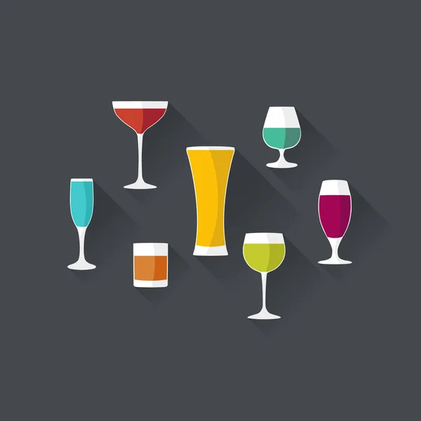 Drinks and cocktails set — Stock Photo, Image